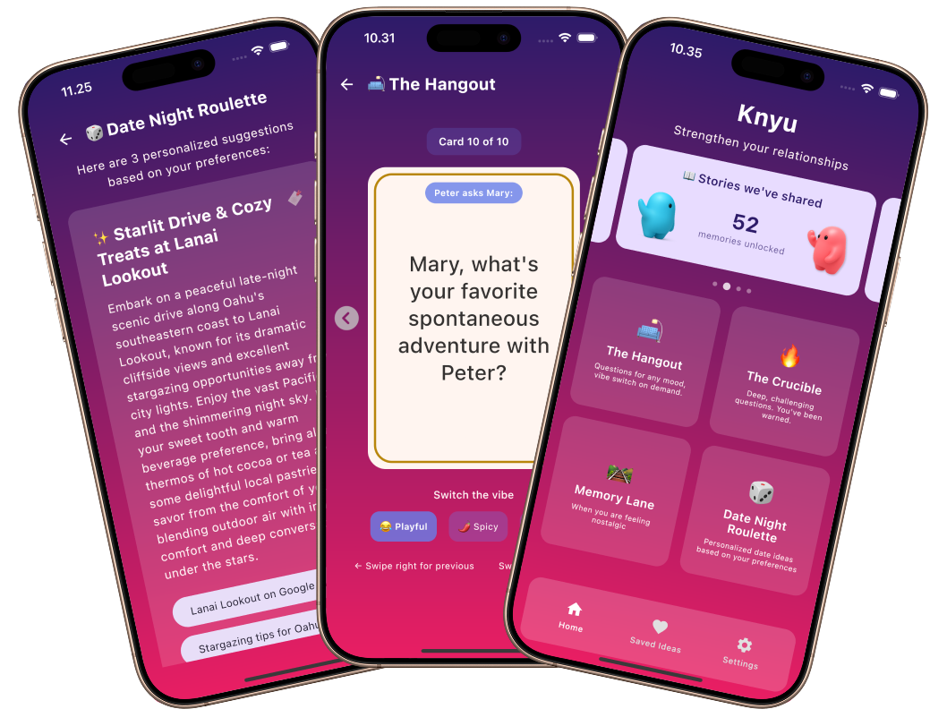 Knyu App - Couple Games Made for You